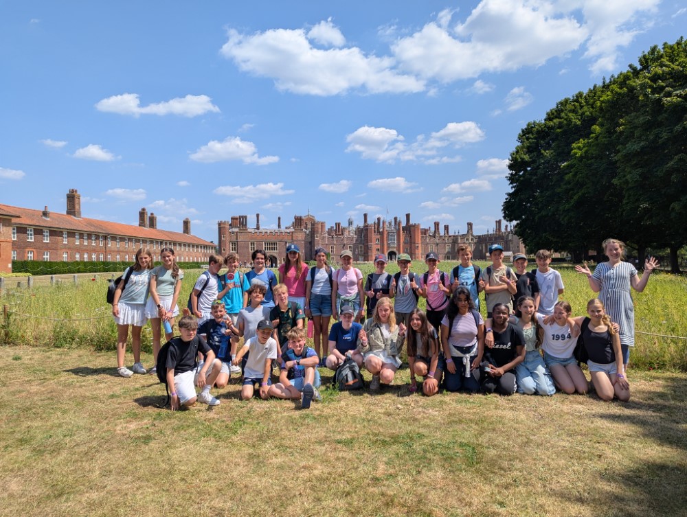 Churcher's College pupils Hampton Court Palace