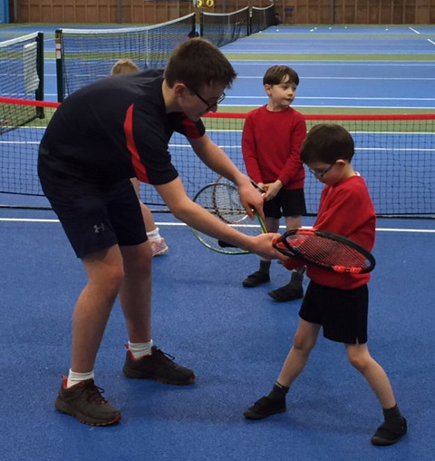 Teaching Tennis in the community