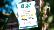 Certificate of Excellence from Independent School Guide Certificate of Excellence from Independent School Guide