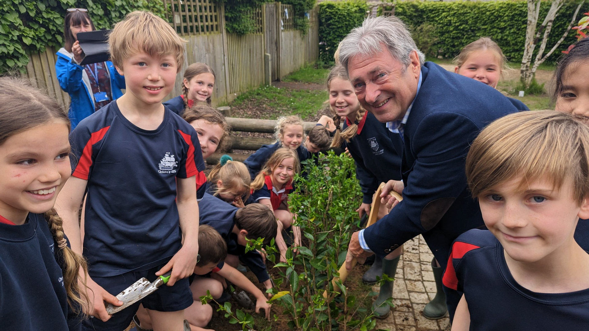 Alan Titchmarsh at Churcher's College