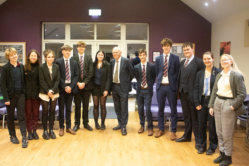 Vince Cable at Churcher's College 2022