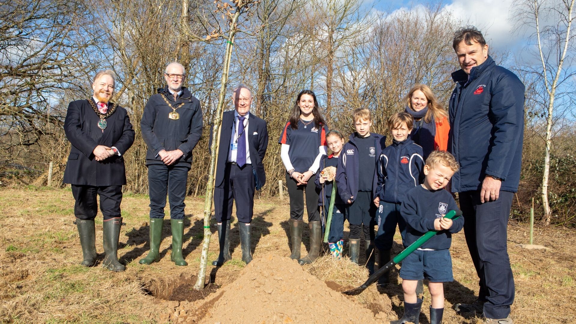 Planting the Tercentenary Wood